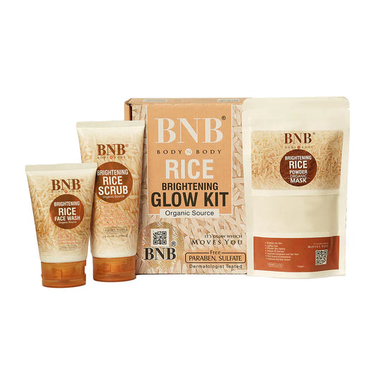 BNB RICE EXTRACT ORGANIC BRIGHT & GLOW KIT (WINTER SOLUTION)