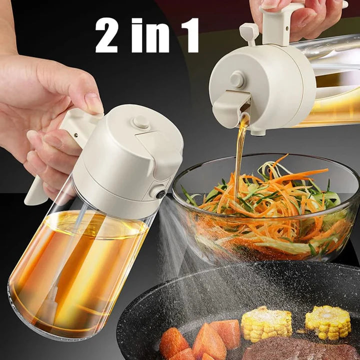 2 in 1 Glass Oil Sprayer & Dispenser