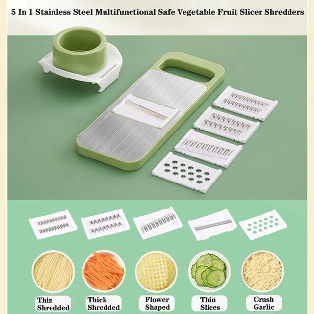 5 in 1 Multifunction Vegetable Cutter & Slicer