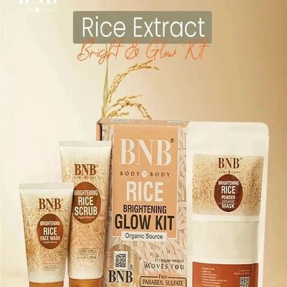 BNB RICE EXTRACT ORGANIC BRIGHT & GLOW KIT (WINTER SOLUTION)