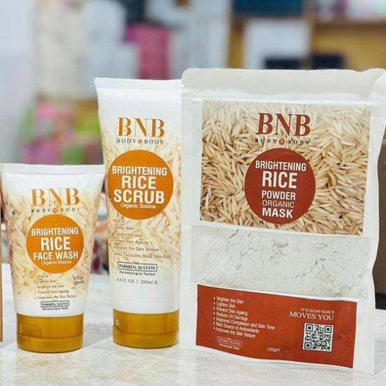 BNB RICE EXTRACT ORGANIC BRIGHT & GLOW KIT (WINTER SOLUTION)